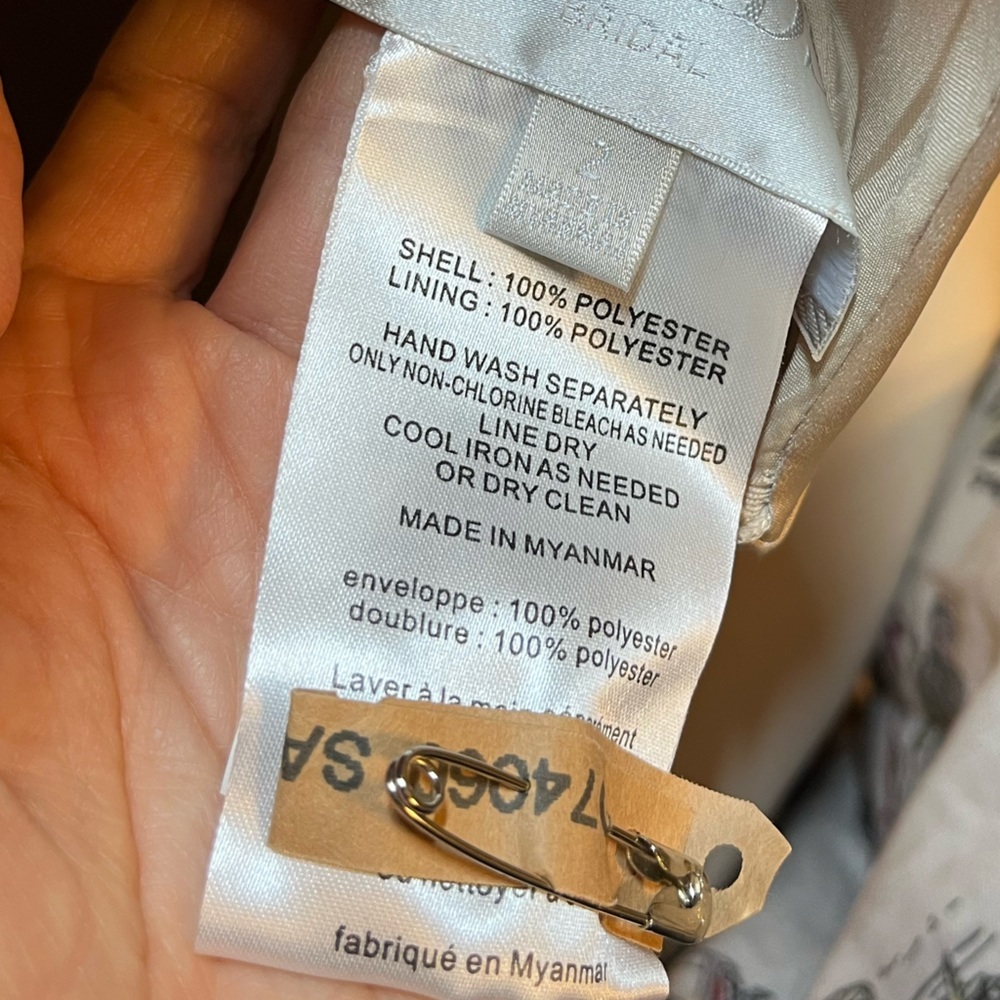 NWOT David's Bridal Elegant Sleeveless Dress, Size 2 - Picture 6 of 6